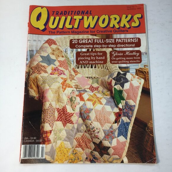 Traditional Quiltworks Magazine Vintage Patterns April/May 1990 Collectors No. 7 - Picture 1 of 8